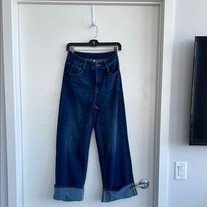 Wide-Leg Denim Jeans